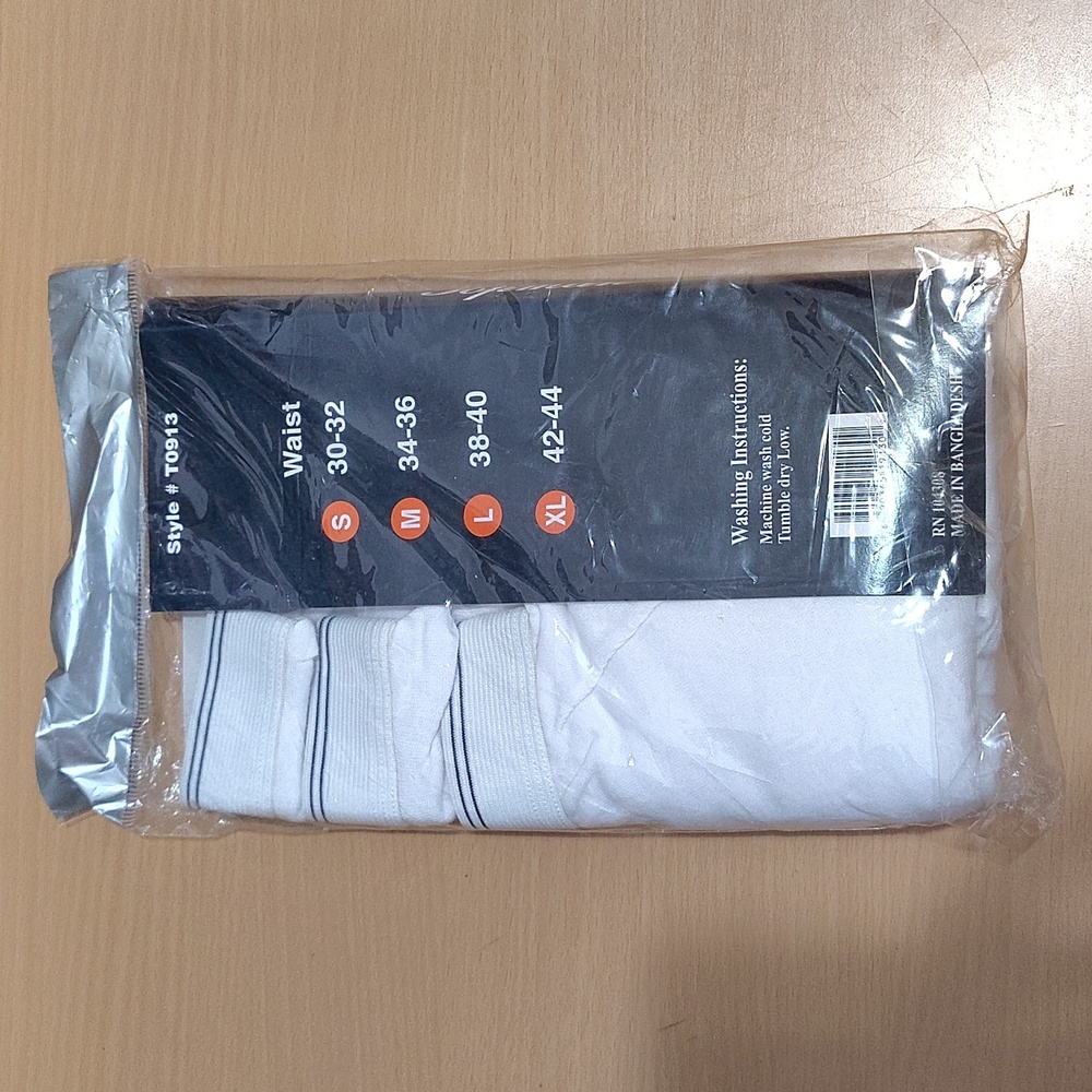 Topman Cotton Boxer Briefs - White with Blue Accents - Picture 2 of 4